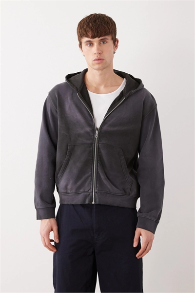 Худи с капюшоном на молнии из усаженной ткани артикул 154837398