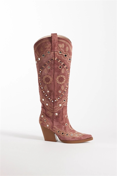 Ботинки до колен в западном стиле с украшениями от Aamina артикул 151637314