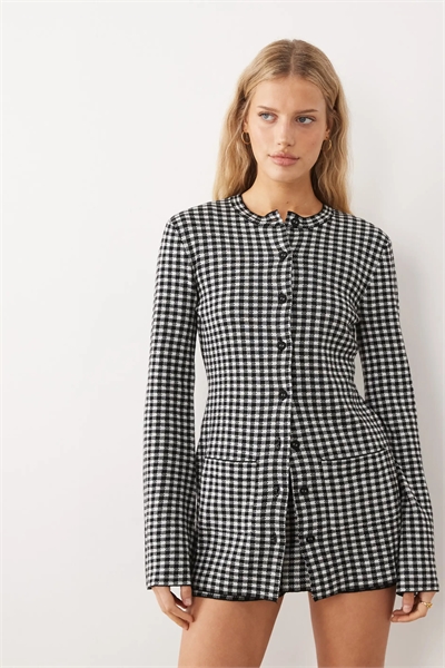 Кардиган из длинновязного трикотажа co-ord артикул 155110180