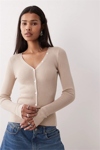 Кардиган с V-образным вырезом артикул 155538008