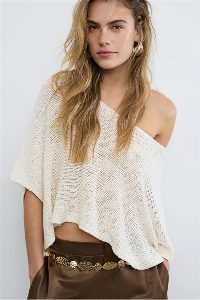 Свитер-накидка из трикотажа артикул 156250746