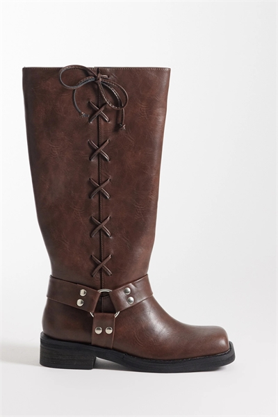 Высокие сапоги с ремнями в стиле соул артикул 153891304