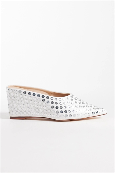 Ботильоны-мули Neiza на танкетке с заклепками артикул 151637297