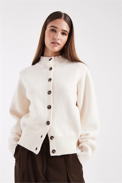 Кардиган с высоким круглым вырезом артикул 147331666