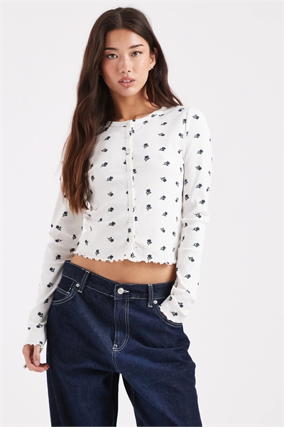 Кардиган с цветочным принтом артикул 151055098