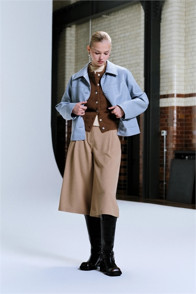 Брюки-кюлоты с высокой талией, сшитые на заказ артикул 153882844