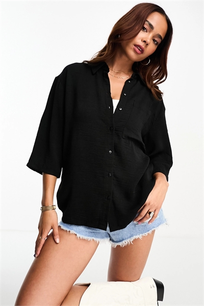 Рубашка свободного кроя артикул 130693991