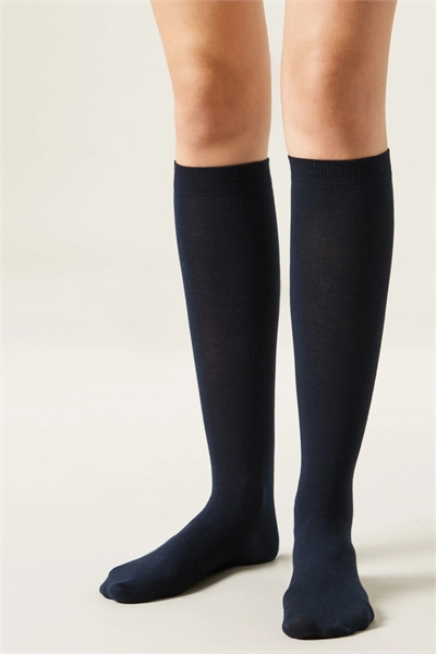 Длинные хлопковые носки из сатина артикул 153539017