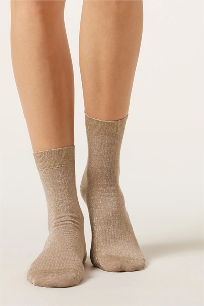 Носки с блестками и ребристой текстурой артикул 155278643