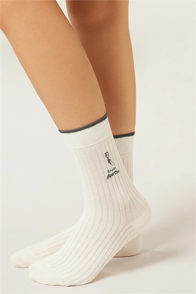 Носки с вышивкой в итальянском стиле артикул 155976969