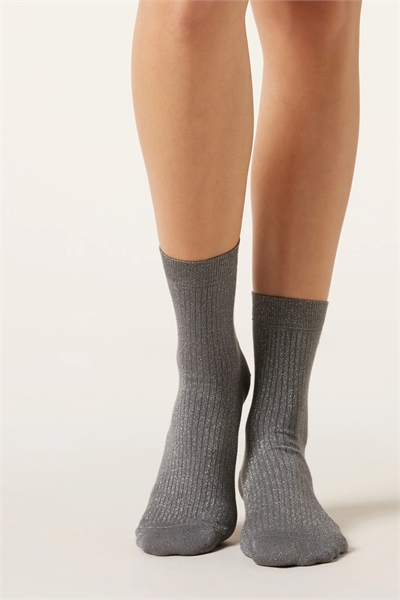 Носки с блестками и ребристой текстурой артикул 155278642