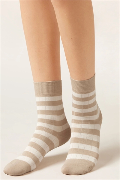 Полосатые носки артикул 155613667