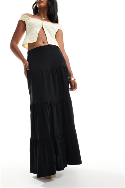 Многослойная юбка макси артикул 135047654