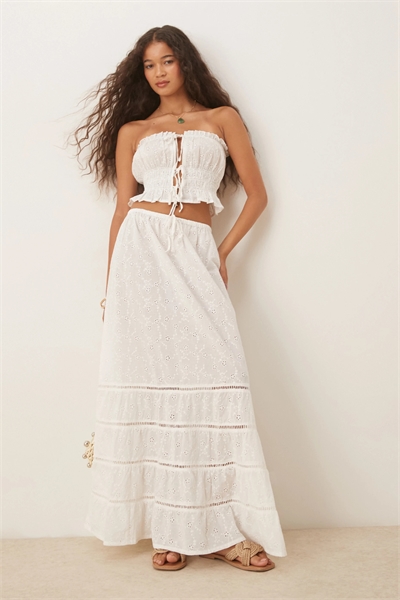 Пляжная юбка с рюшами и воланами артикул 140623459