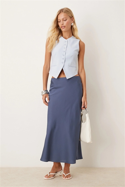 Атласная юбка макси артикул 148080204