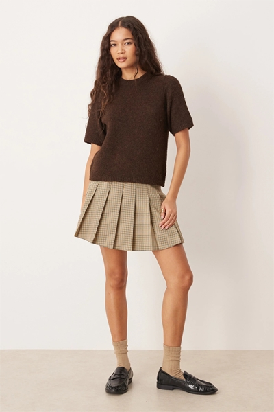 Мини-юбка в складку артикул 153053337