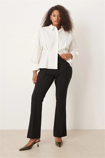 ASOS DESIGN — брюки с зауженным кроем и расклешенными штанинами для полных артикул 147473515