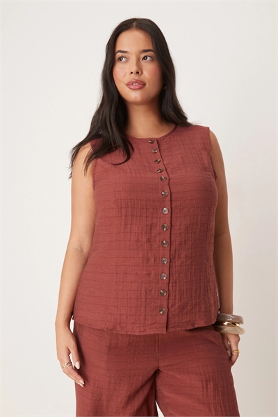 Жилет с круглым вырезом co-ord артикул 147690060