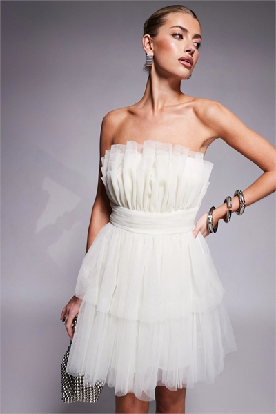 Мини-платье с многоуровневой асимметричной конструкцией артикул 143241325