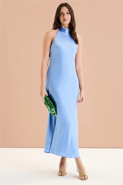 Сейшельское платье средней длины с атласными вставками на спине артикул 143775294
