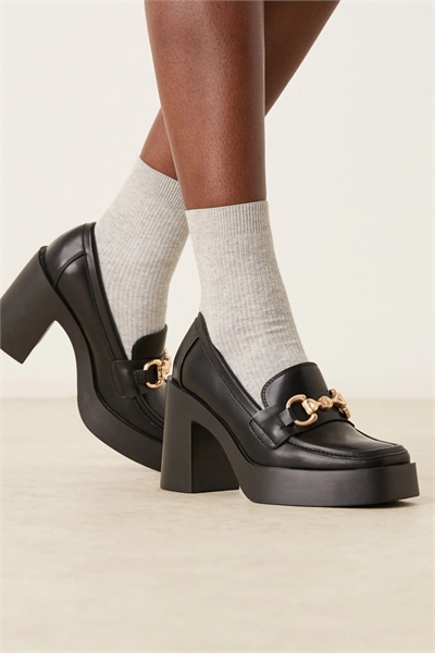 Лоферы Parker на высоком каблуке артикул 144538715