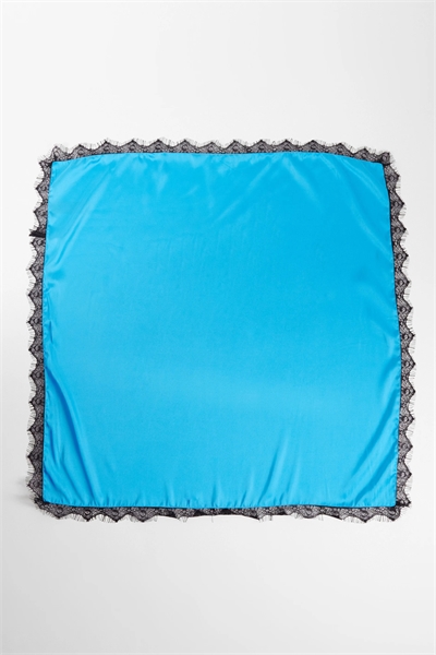 Средний платок с кружевной оторочкой артикул 154715208