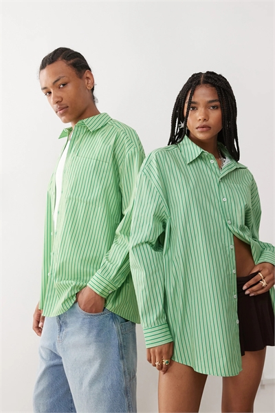 Рубашка свободного кроя унисекс артикул 146146457