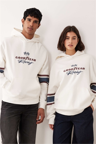 Универсальная толстовка свободного кроя с принтом Goodyear артикул 151183172