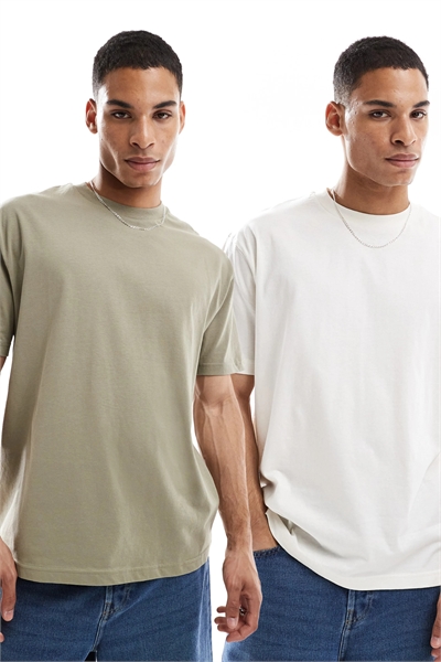 Набор из 2-х свободных футболок Essentials артикул 143484786