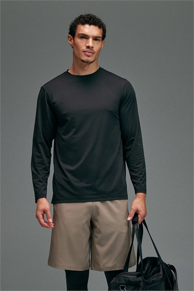 Тренировочная футболка Icon с длинным рукавом из быстросохнущей сетчатой ткани артикул 151780752