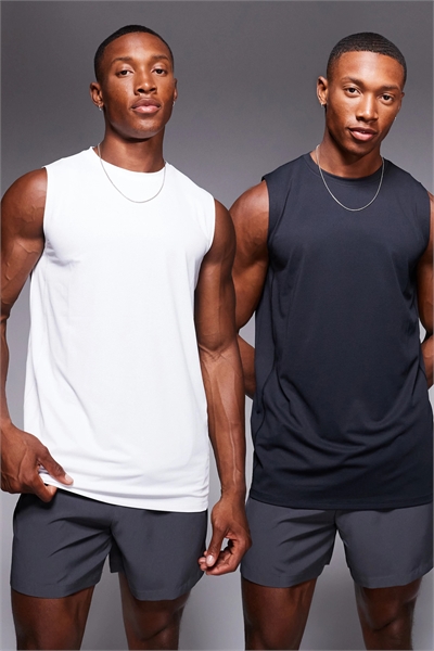 Набор из 2 тренировочных майок Icon из быстросохнущей сетки артикул 137321020