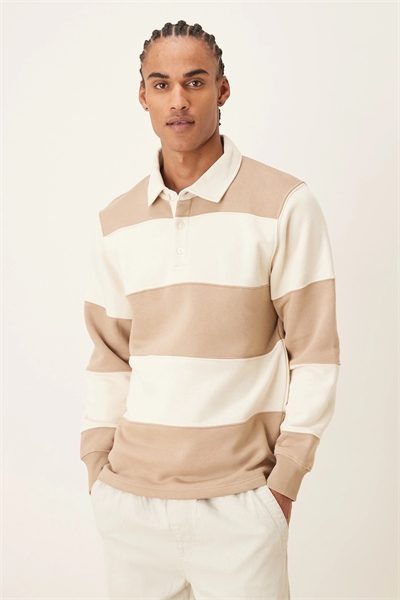 Толстовка из смешанной хлопковой ткани в стиле регби артикул 154714902