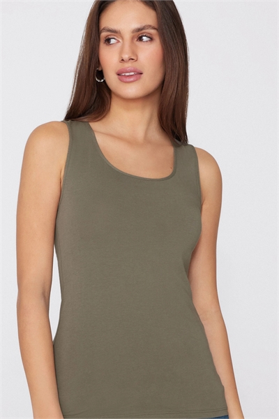 Топ с широкими бретелями артикул 156299206