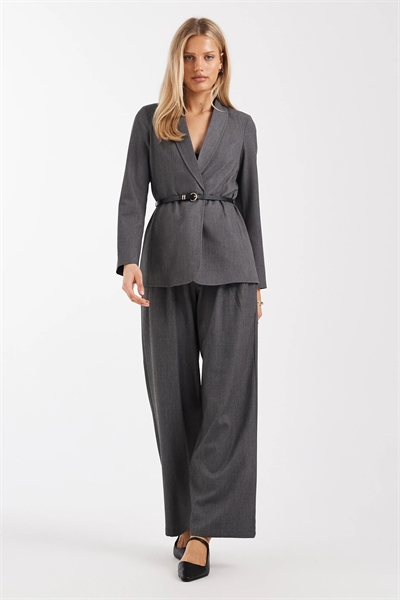 Брюки с широкими брючинами и ремнем co-ord артикул 153813068