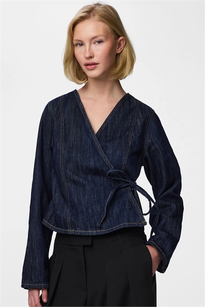 Джинсовая рубашка артикул 156633620