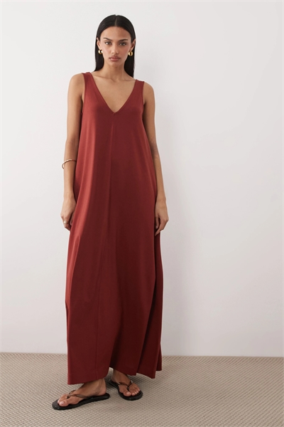 Макси-платье с трапециевидным силуэтом артикул 152901714