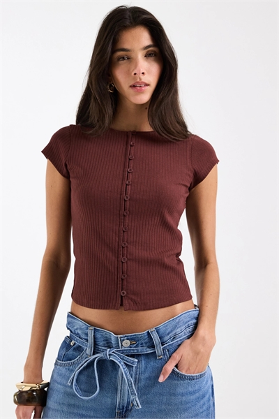 Компактный кардиган с короткими рукавами и пуговичным застегиванием артикул 152933036