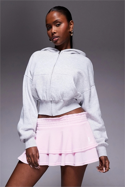 Юбка-рара с воланами и вышивкой в стиле «смок» артикул 154747739