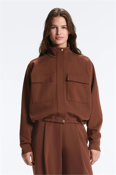 Куртка-пике из хлопка с карманами артикул 156592508