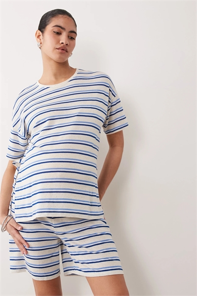 Оверсайз-футболка из фактурного джерси от Mamalicious Maternity co-ord артикул 155003899