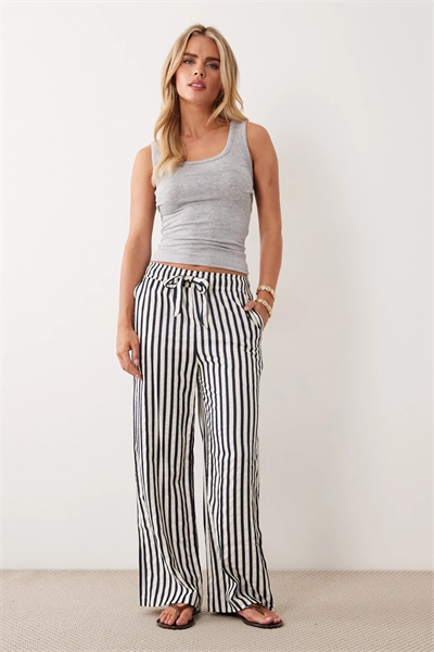 Брюки с широкими брючинами и полосками артикул 155388081