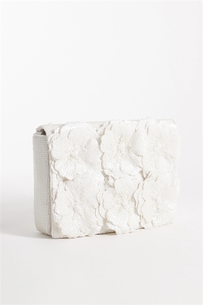 Складная сумочка-клатч с 3D-цветком артикул 152429961