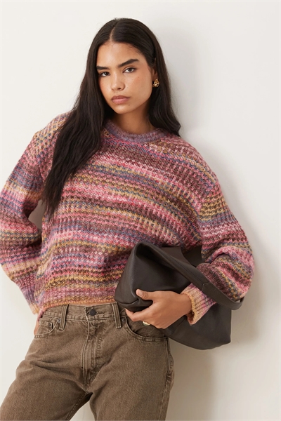 Свитер из трикотажа с эффектом «спейс-дай» свободного кроя артикул 148407870