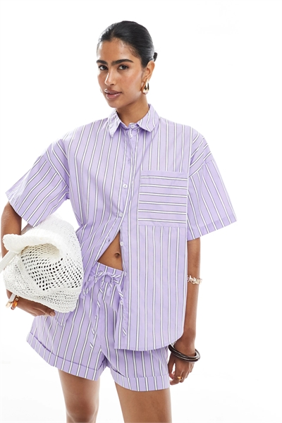 Рубашка прямого кроя co-ord артикул 142892844