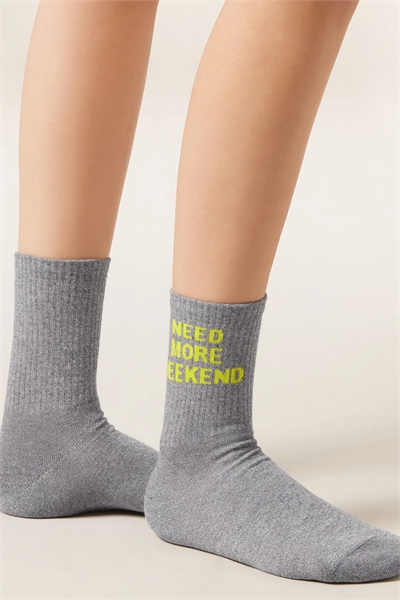 Носки с блестящим текстом артикул 155741312