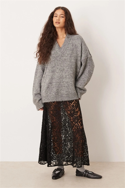 Макси-юбка с кружевным кругом артикул 153398212