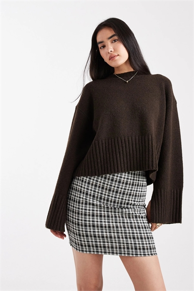 Мини-юбка в клетку артикул 150146371