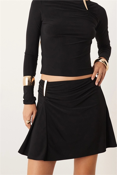 Облегающая мини-юбка с рюшами по краю co-ord артикул 150233829