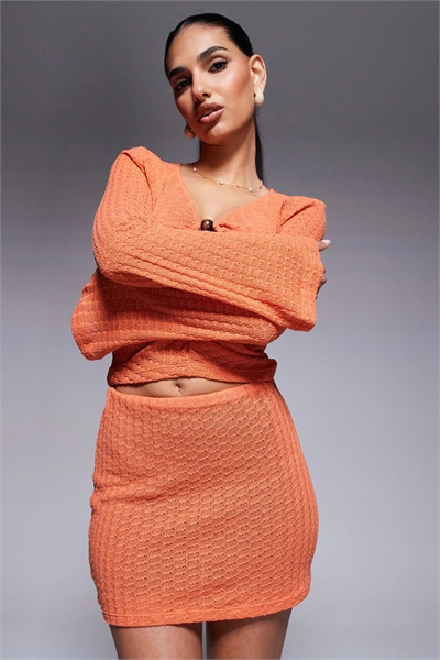 Трикотажная мини-юбка co-ord артикул 143421491