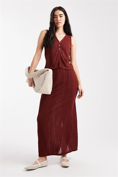 Трикотажная юбка с вязаным узором co-ord артикул 149110941